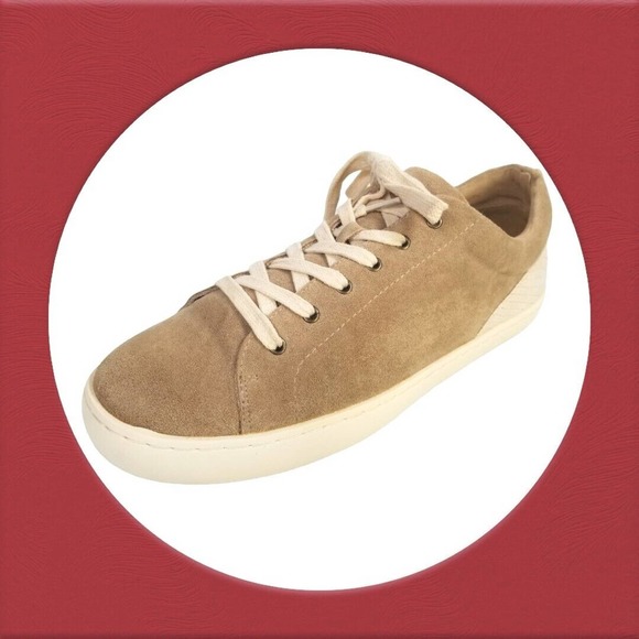 White Raven Sneakers Lace Up‎ Brown Leather Shoes Women's Size 10 - Picture 3 of 16